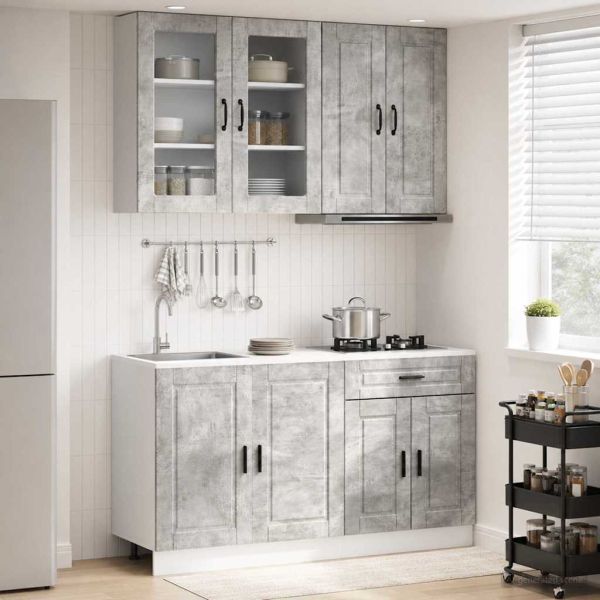 Кухненски единица PORTO 4 pcs Бетонно сиво Инженерна дървесина
