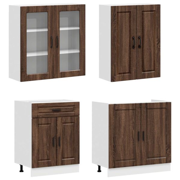 Кухненски единица PORTO 4 pcs Кафяв дъб Инженерна дървесина