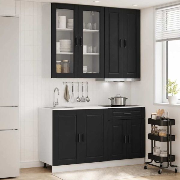 Кухненски единица PORTO 4 pcs Черно Инженерна дървесина