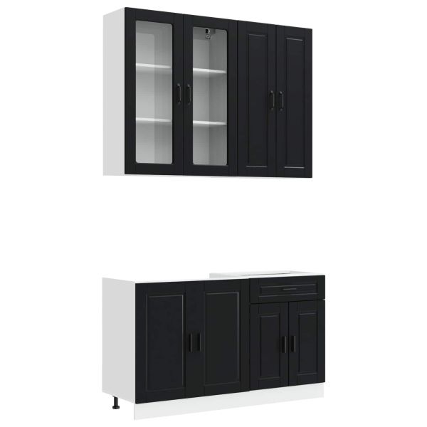 Кухненски единица PORTO 4 pcs Черно Инженерна дървесина