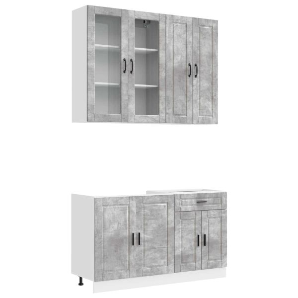 Кухненски единица PORTO 4 pcs Бетонно сиво Инженерна дървесина