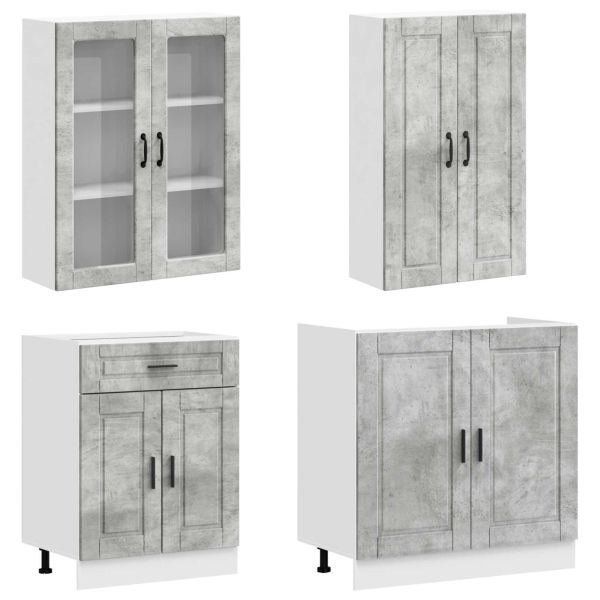 Кухненски единица PORTO 4 pcs Бетонно сиво Инженерна дървесина