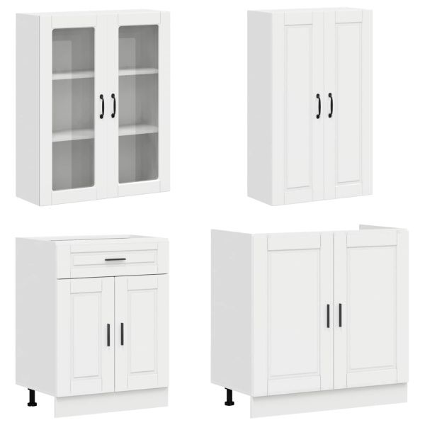 Кухненски единица PORTO 4 pcs Бял гланц Инженерна дървесина