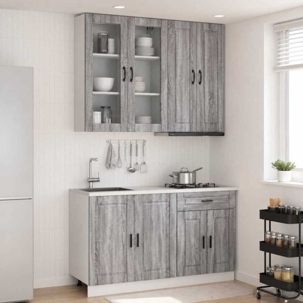 Кухненски единица PORTO 4 pcs Сив Сонома Инженерна дървесина