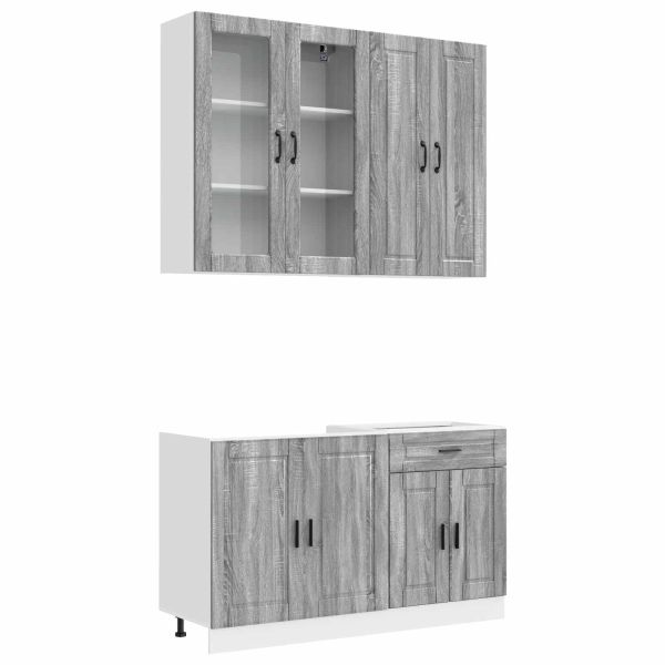 Кухненски единица PORTO 4 pcs Сив Сонома Инженерна дървесина