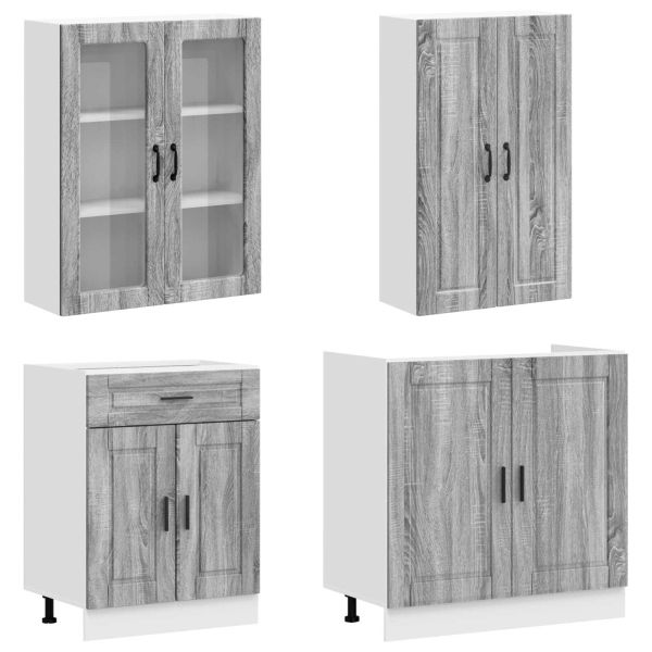 Кухненски единица PORTO 4 pcs Сив Сонома Инженерна дървесина
