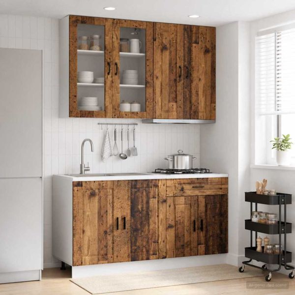 Кухненски единица PORTO 4 pcs Старо дърво Инженерна дървесина