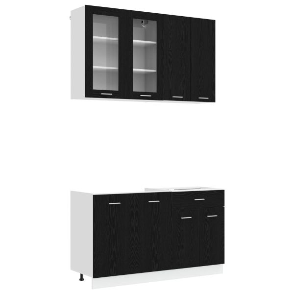 Кухненски единица LYON 4 pcs Черен дъб Инженерна дървесина