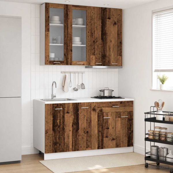Кухненски единица LYON 4 pcs Старо дърво Инженерна дървесина