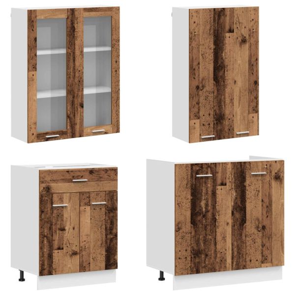 Кухненски единица LYON 4 pcs Старо дърво Инженерна дървесина