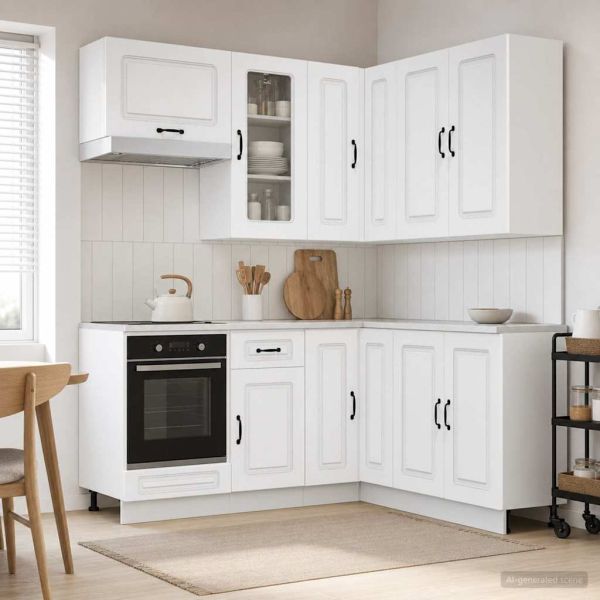 Кухненски единица KALMAR 8 pcs Бяло Инженерна дървесина
