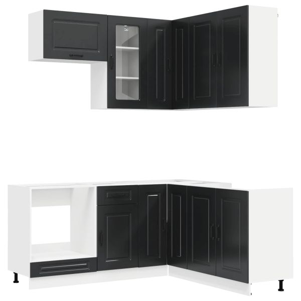 Кухненски единица KALMAR 8 pcs Черно Инженерна дървесина