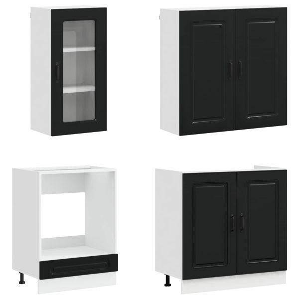 Кухненски единица KALMAR 8 pcs Черно Инженерна дървесина