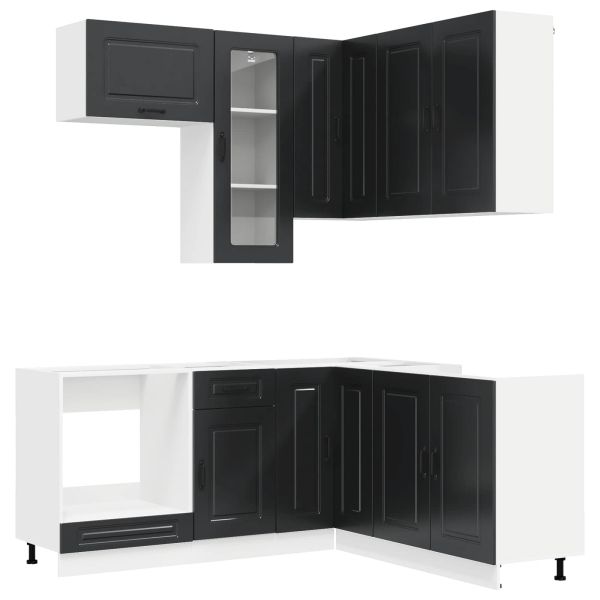 Кухненски единица KALMAR 8 pcs Черно Инженерна дървесина