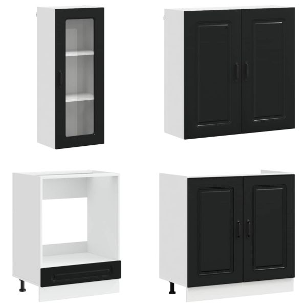 Кухненски единица KALMAR 8 pcs Черно Инженерна дървесина