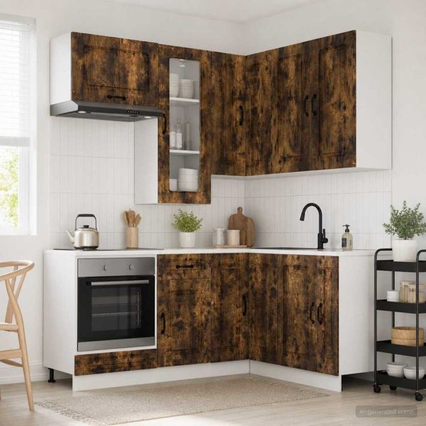 Кухненски единица KALMAR 8 pcs Опушен дъб Инженерна дървесина
