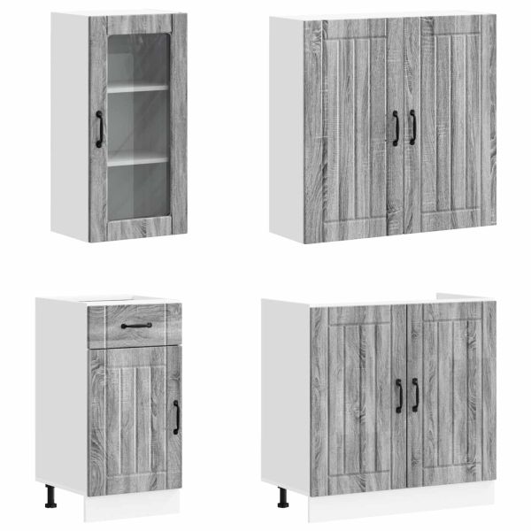 Кухненски единица LUCCA 8 pcs Сив Сонома Инженерна дървесина