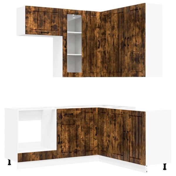 Кухненски единица LUCCA 8 pcs Опушен дъб Инженерна дървесина
