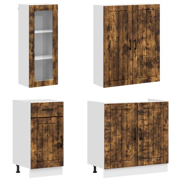 Кухненски единица LUCCA 8 pcs Опушен дъб Инженерна дървесина