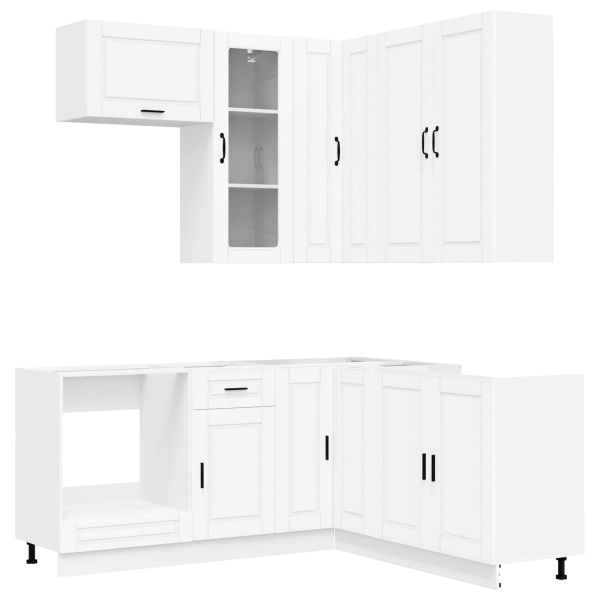 Кухненски единица PORTO 8 pcs Бяло Инженерна дървесина