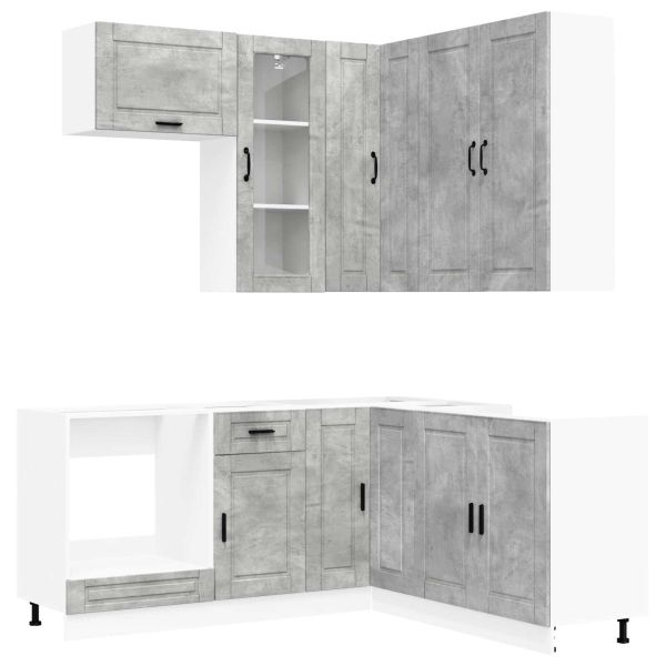 Кухненски единица PORTO 8 pcs Бетонно сиво Инженерна дървесина