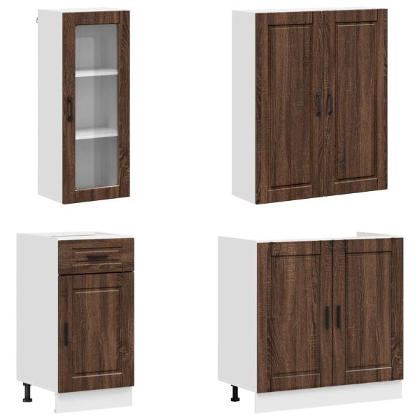 Кухненски единица PORTO 8 pcs Кафяв дъб Инженерна дървесина