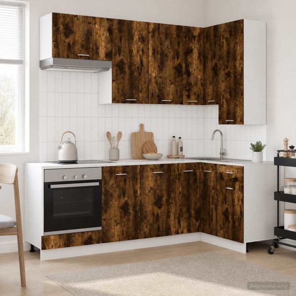 Кухненски единица LYON 8 pcs Опушен дъб Инженерна дървесина