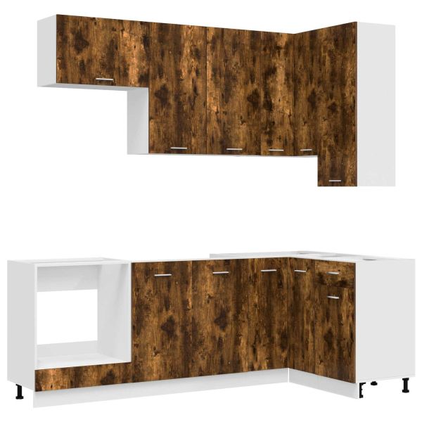 Кухненски единица LYON 8 pcs Опушен дъб Инженерна дървесина