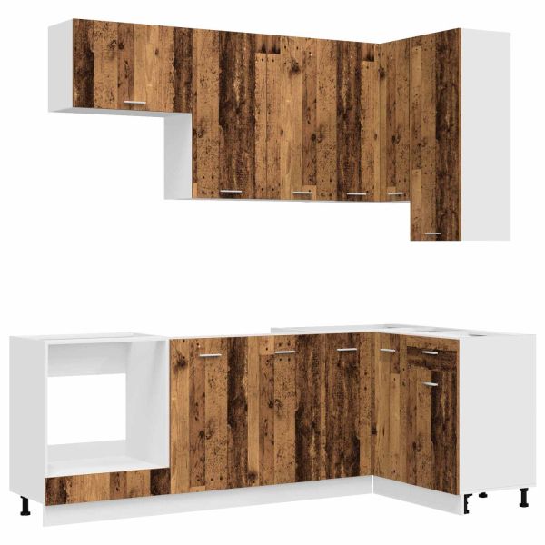 Кухненски единица LYON 8 pcs Старо дърво Инженерна дървесина