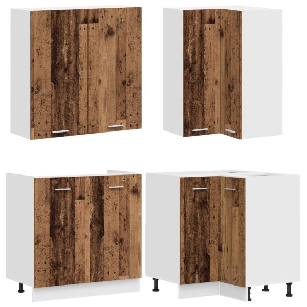 Кухненски единица LYON 8 pcs Старо дърво Инженерна дървесина
