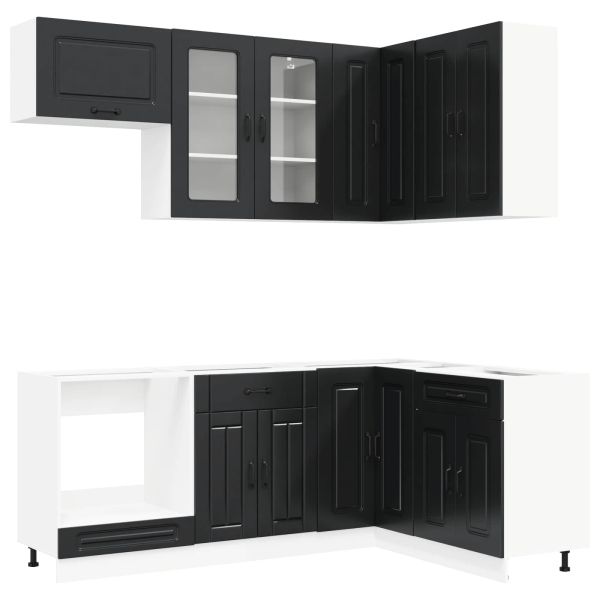 Кухненски единица KALMAR 8 pcs Черно Инженерна дървесина