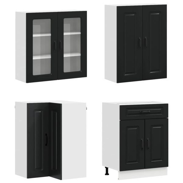 Кухненски единица KALMAR 8 pcs Черно Инженерна дървесина