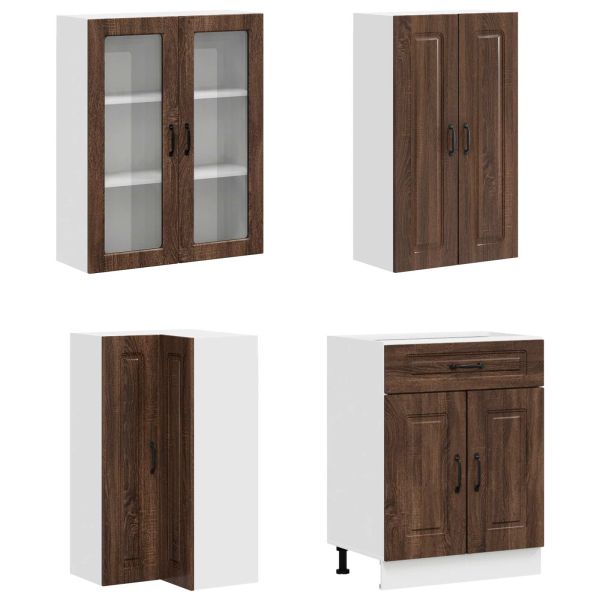 Кухненски единица KALMAR 8 pcs Кафяв дъб Инженерна дървесина
