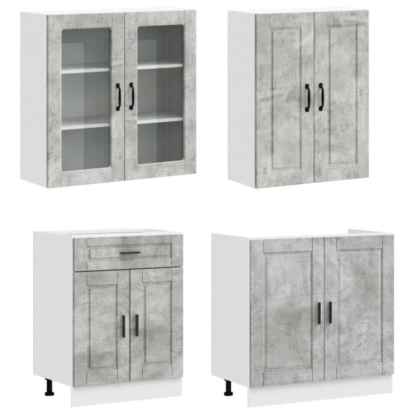 Кухненски единица PORTO 8 pcs Бетонно сиво Инженерна дървесина