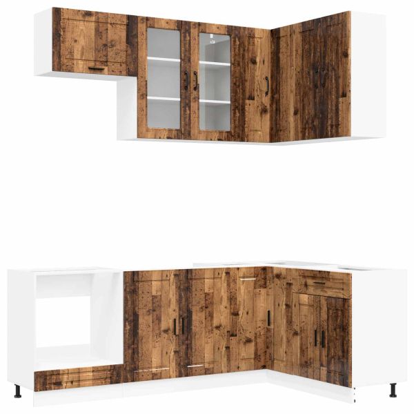 Кухненски единица PORTO 8 pcs Старо дърво Инженерна дървесина