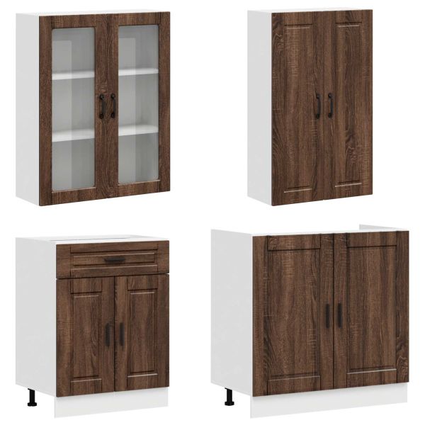 Кухненски единица PORTO 8 pcs Кафяв дъб Инженерна дървесина