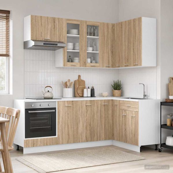 Кухненски единица LYON 8 pcs Дъб сонома Инженерна дървесина