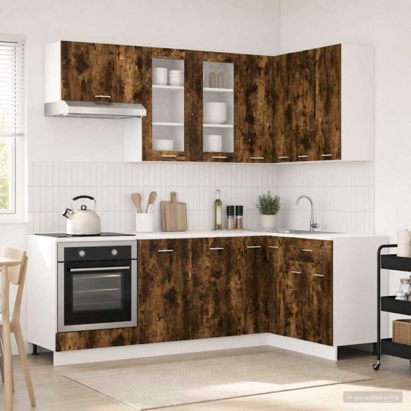 Кухненски единица LYON 8 pcs Опушен дъб Инженерна дървесина