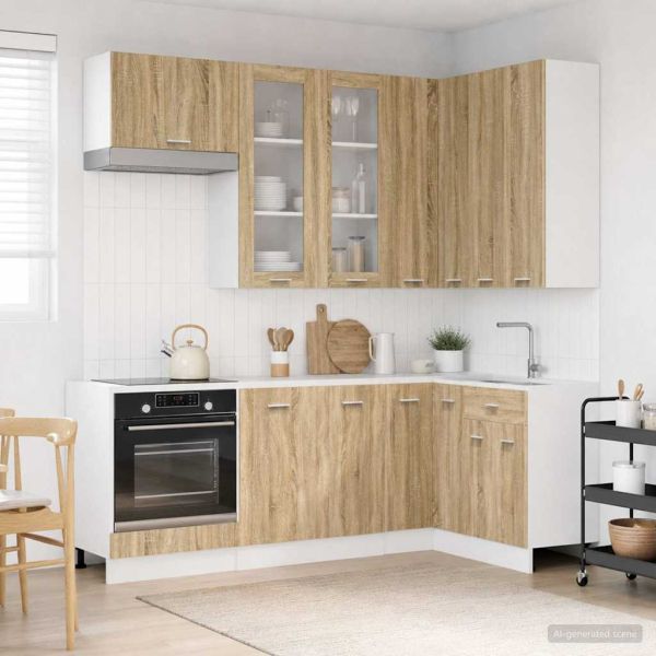 Кухненски единица LYON 8 pcs Дъб сонома Инженерна дървесина