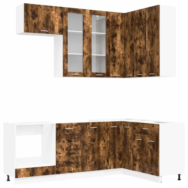 Кухненски единица LYON 8 pcs Опушен дъб Инженерна дървесина
