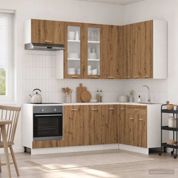 Кухненски единица LYON 8 pcs Дъб артизан Инженерна дървесина
