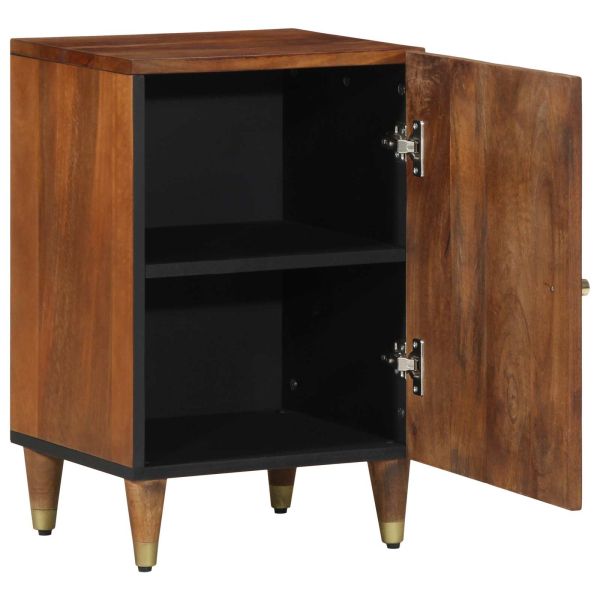 Шкаф за баня Меден кафяв 38 x 33 x 58 см Солидно мангово дърво