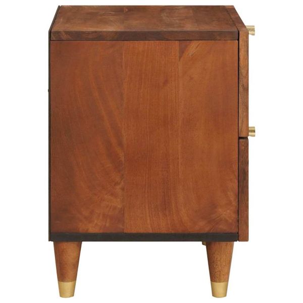 Нощен шкаф с чекмедже 2 pcs Кафяво 40 x 33,5 x 46 см