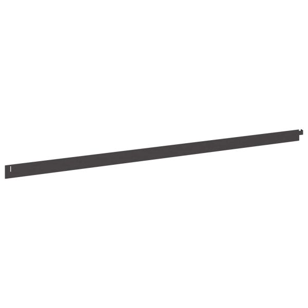 Ограда за трева 20 pcs 102 x 4 x 4 см Стомана Черно