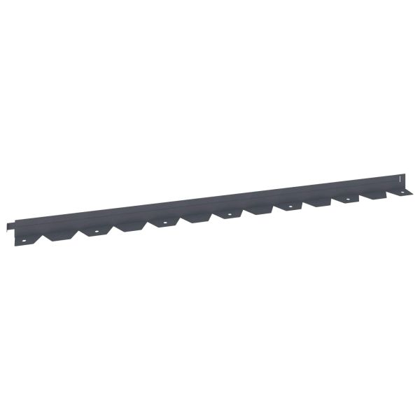 Ограда за трева 20 pcs 102 x 4 x 4 см Стомана Антрацит