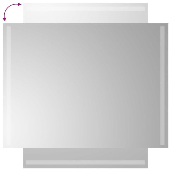 LED огледало за баня, 60x80 см