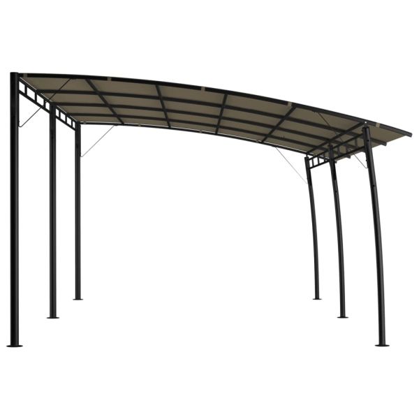Градинска тента сенник, 6x3x2,55 м, таупе