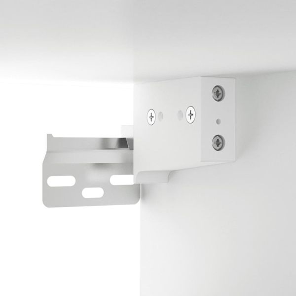 Стенни шкафове 2 бр Бял 60x36,5x35 см инженерно дърво