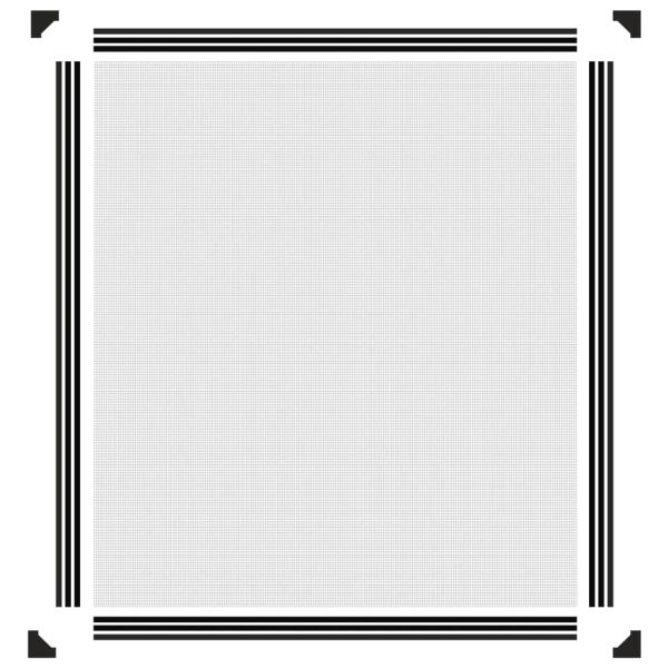 Магнитна мрежа против насекоми за прозорци, антрацит, 120x140см