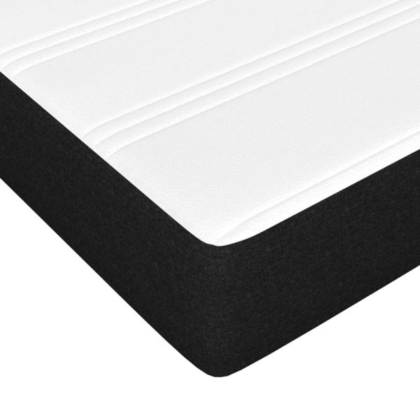 Боксспринг легло с матрак, черно, 140x190 см плат